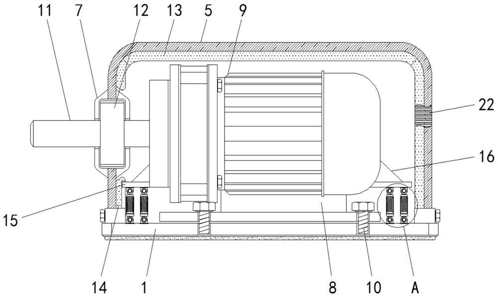 A fast-installable DC motor with shock-absorbing effect