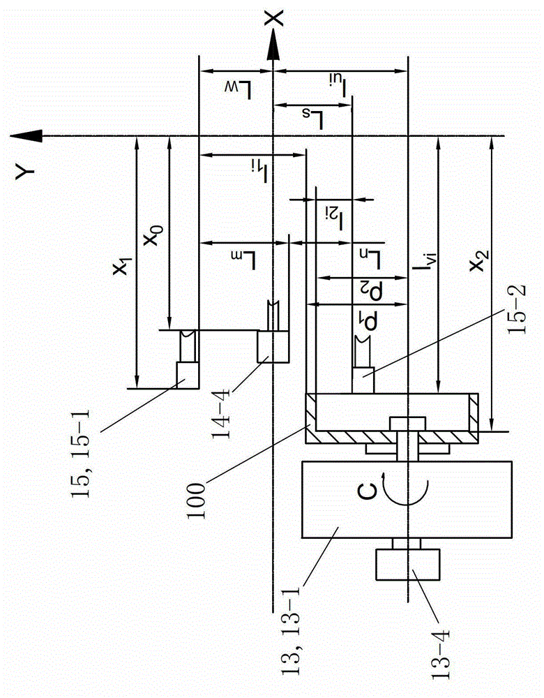 Plane conjugate cam contour detecting and abrasive machining device