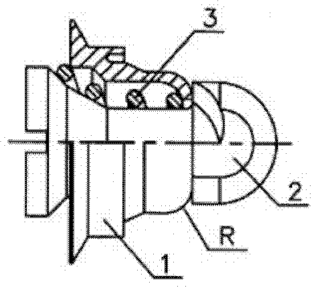 Bushing closing-up processing method