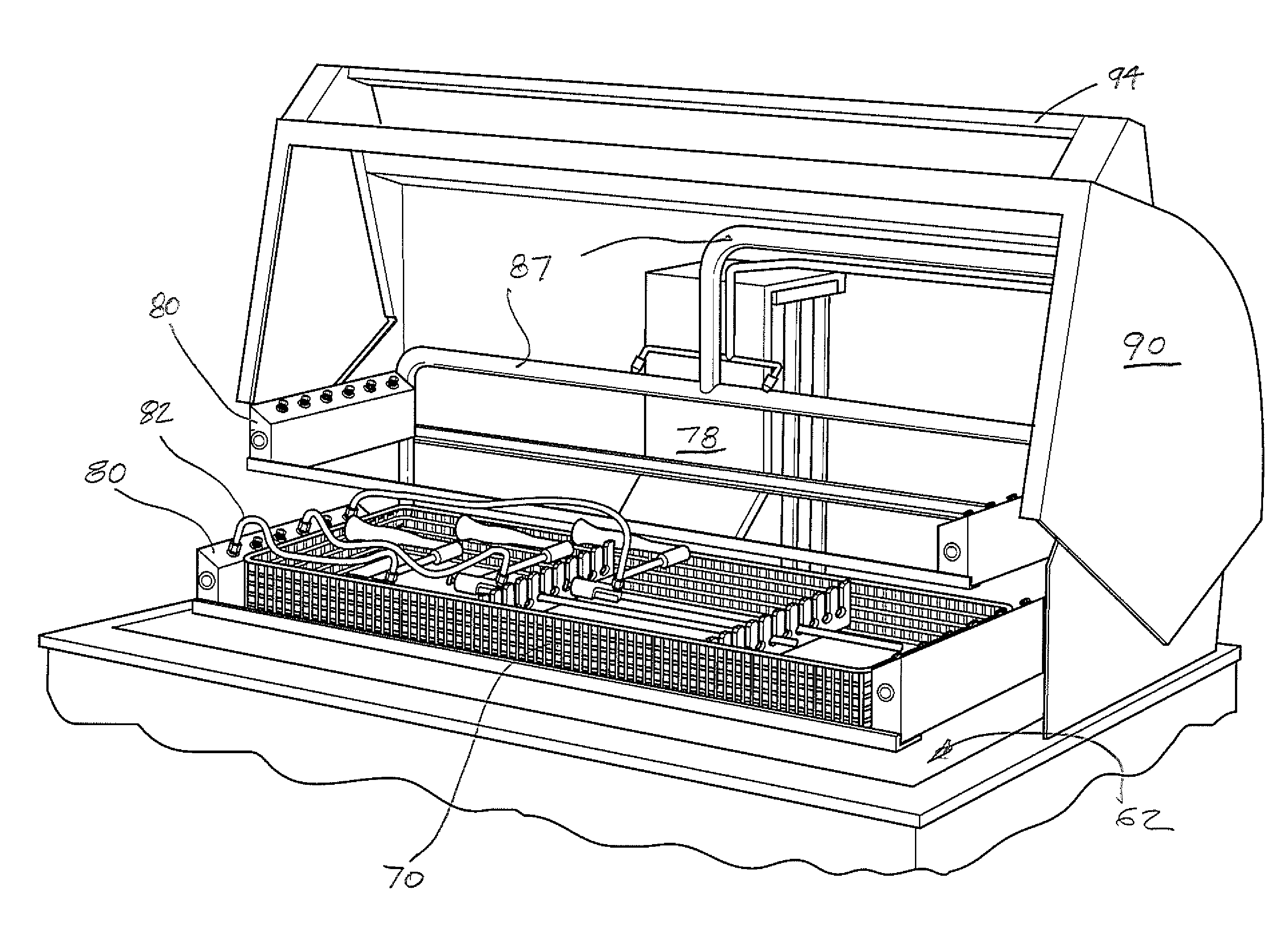 Method and apparatus for cleaning of laparoscopic surgical instruments