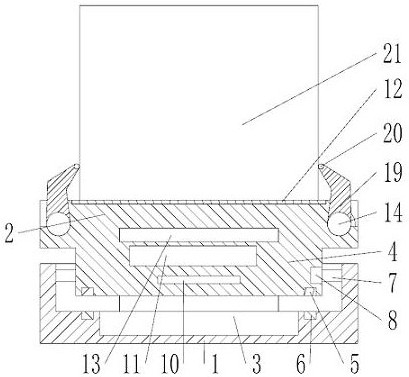 Building lifting device capable of reducing toppling of building during lifting