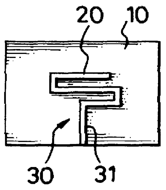 Meander line phased array antenna element