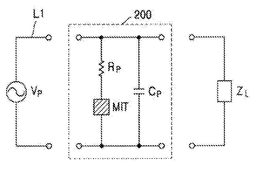 Circuit for protecting electrical and/or electronic system by using abrupt metal-insulator transition device and electrical and/or electronic system comprising the circuit