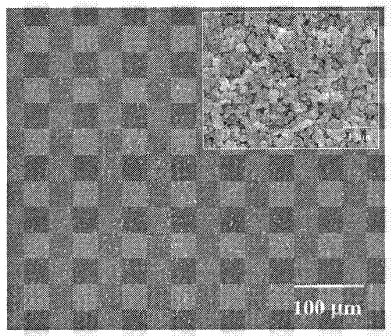 Alloy high temperature oxidation resisting nanostructure conductive coating prepared with spinel powder reduction method