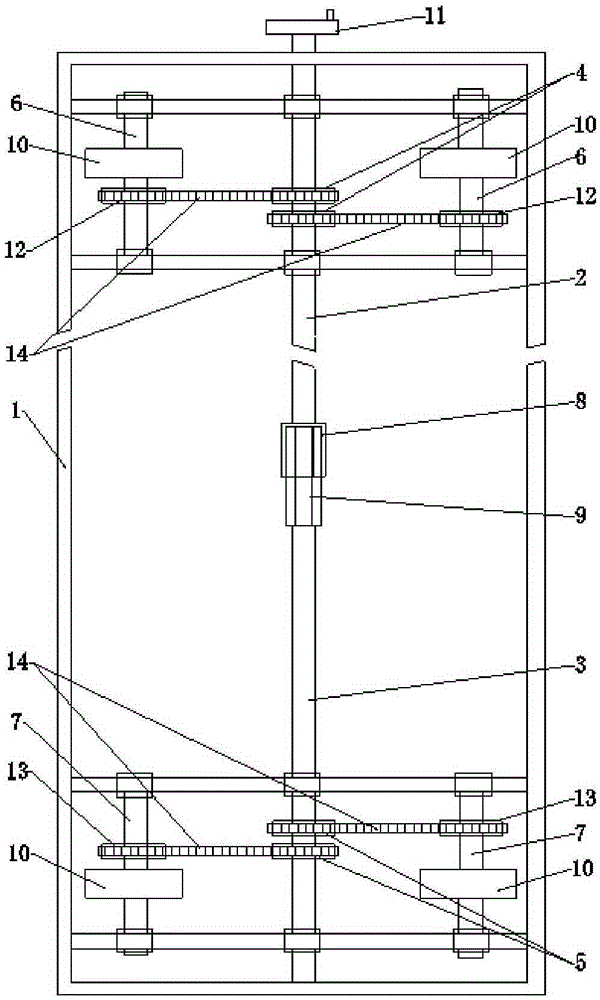 Compact shelf driving device