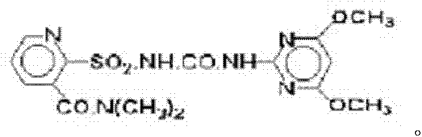 Herbicide composition and preparation method