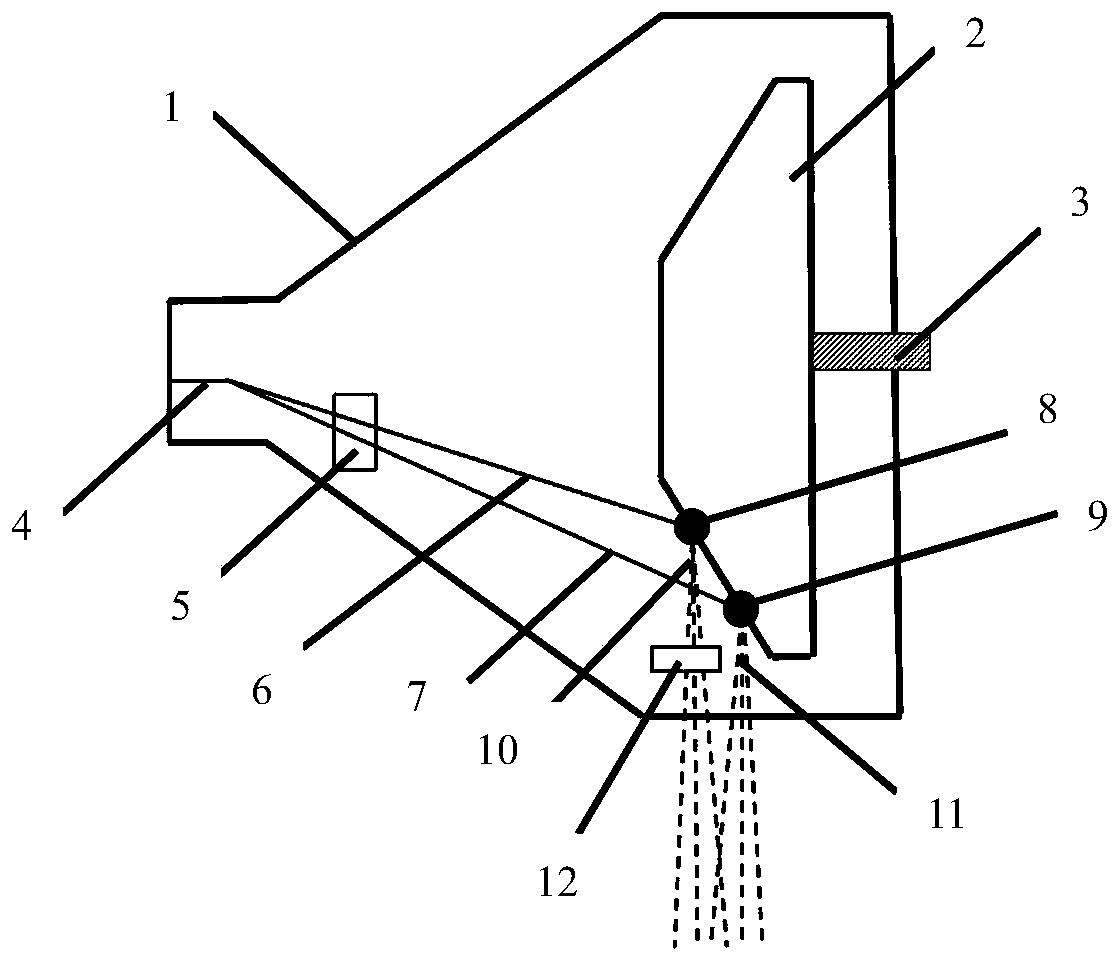 Equipment for realizing dual-energy CT by using flying focal spot mode and method thereof