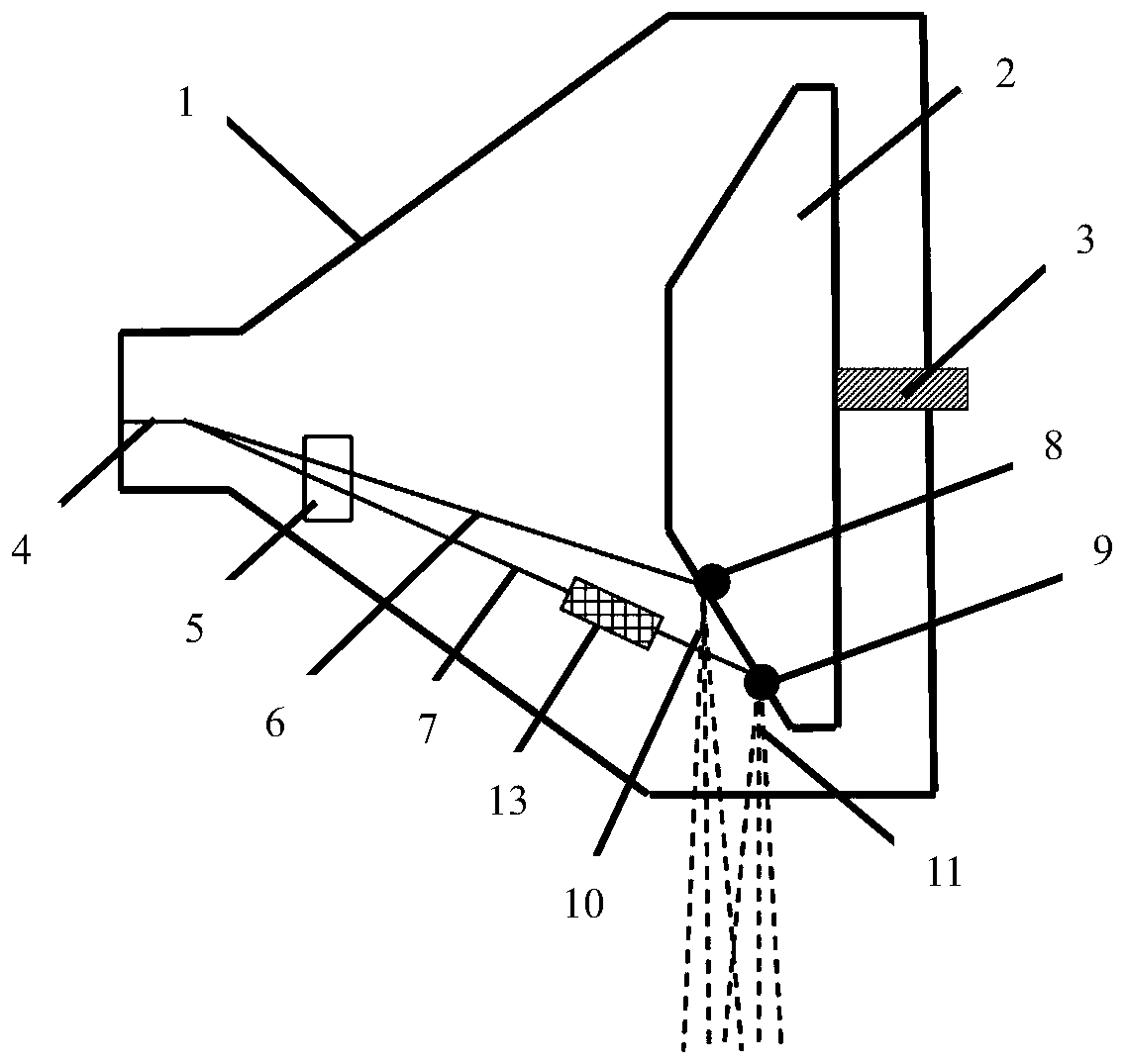 Equipment for realizing dual-energy CT by using flying focal spot mode and method thereof