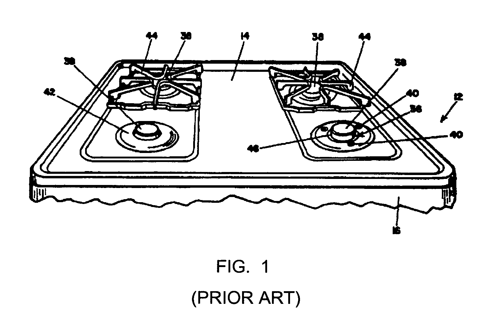 Removable flame heat regulating apparatus including an inner hollow shell and an outer wall for a burner of a gas stove