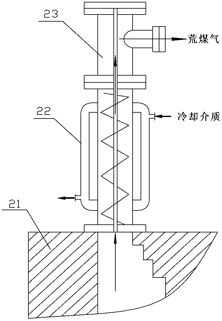 Heat-exchange type ascending tube and coke oven