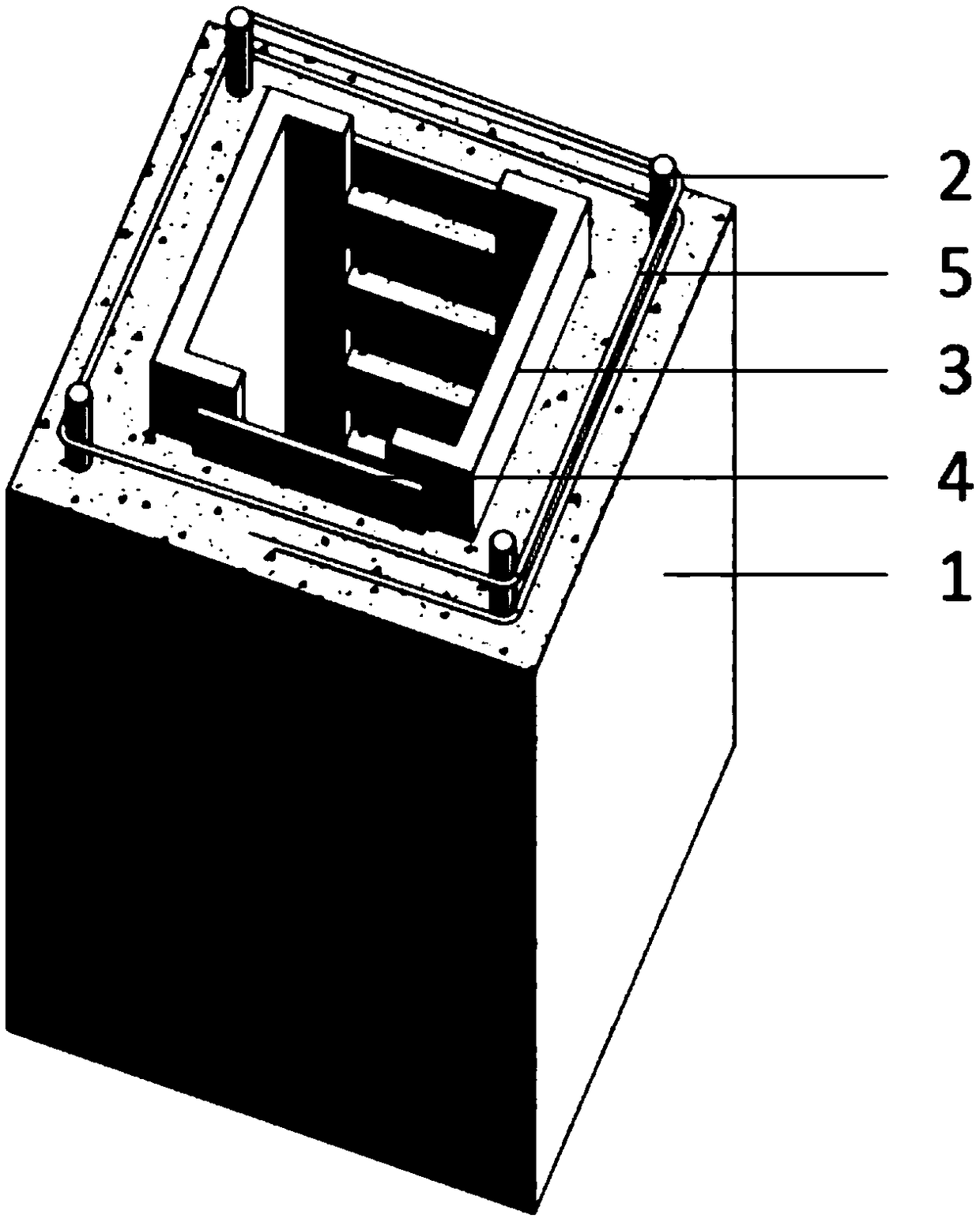 Partially-prefabricated hollow steel reinforced concrete hollow column and construction method thereof