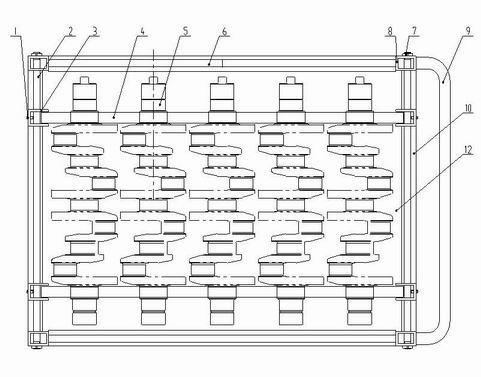 Transfer cart with crankshafts