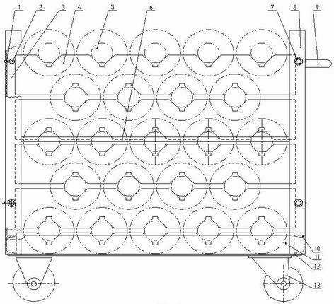 Transfer cart with crankshafts