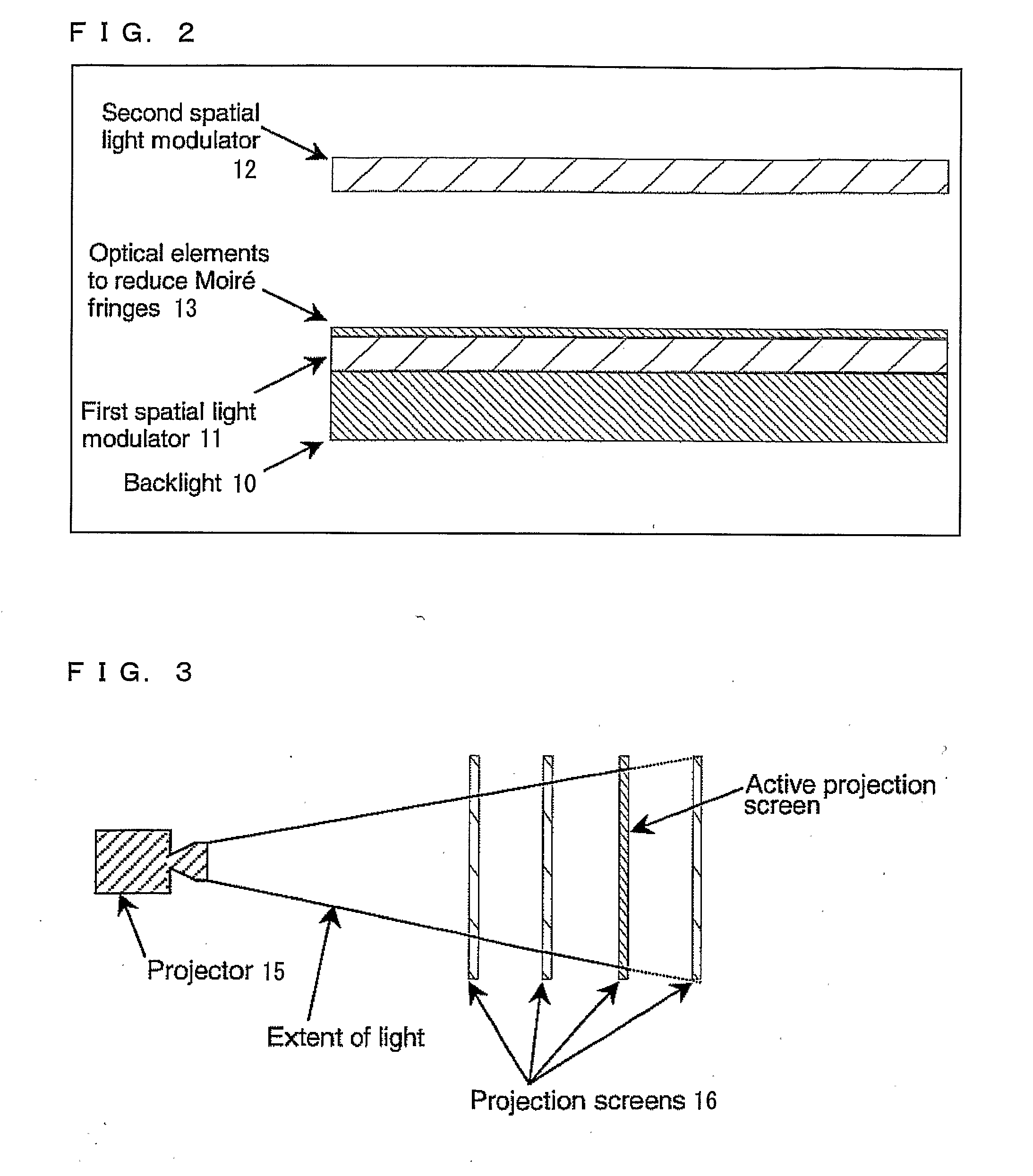 Display, instrument panel, optical system and optical instrument