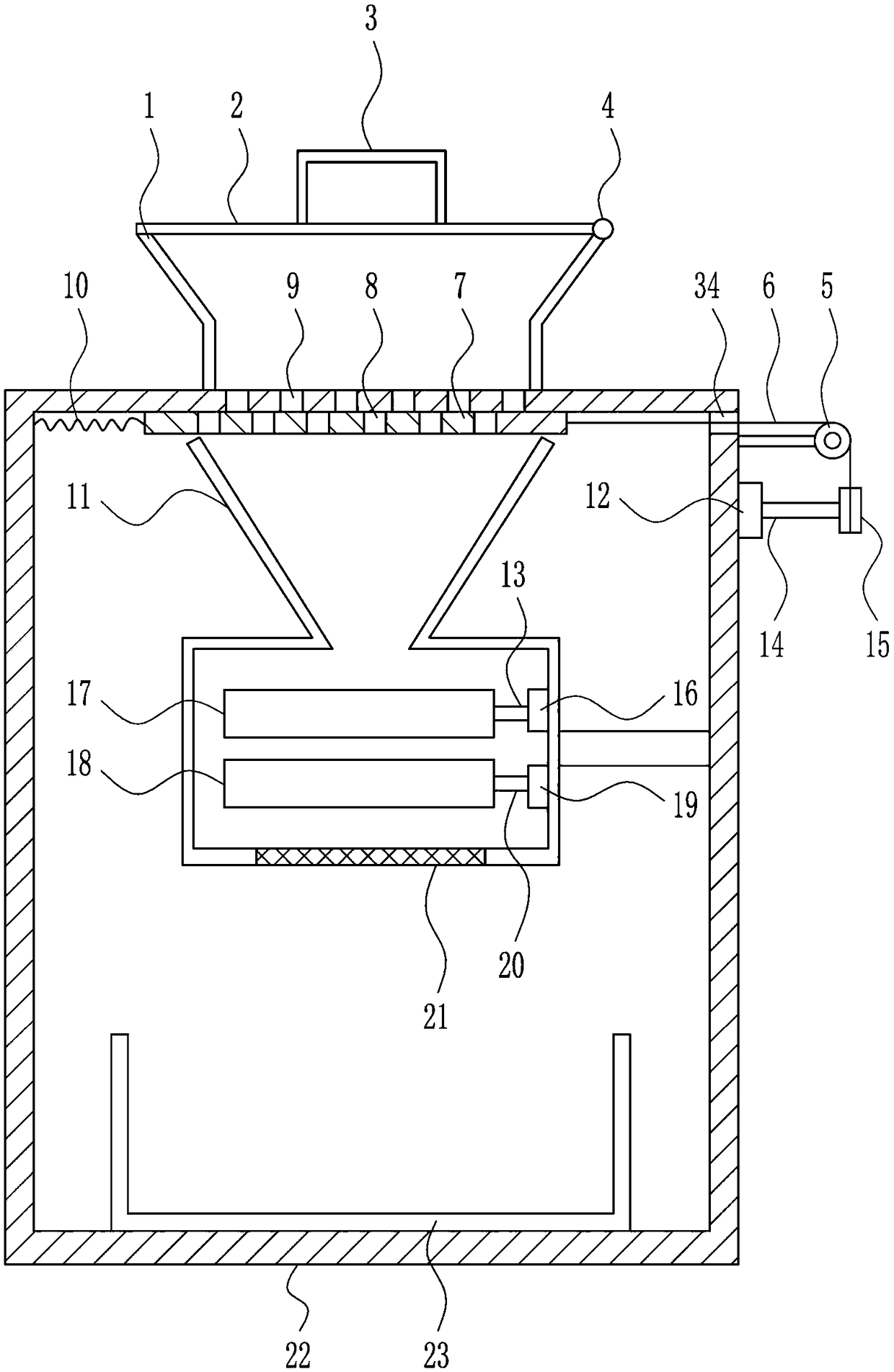 A robot for rapid shelling of rice