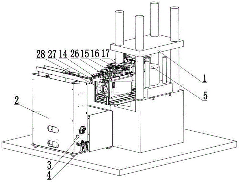 Cold extruding automatic production line