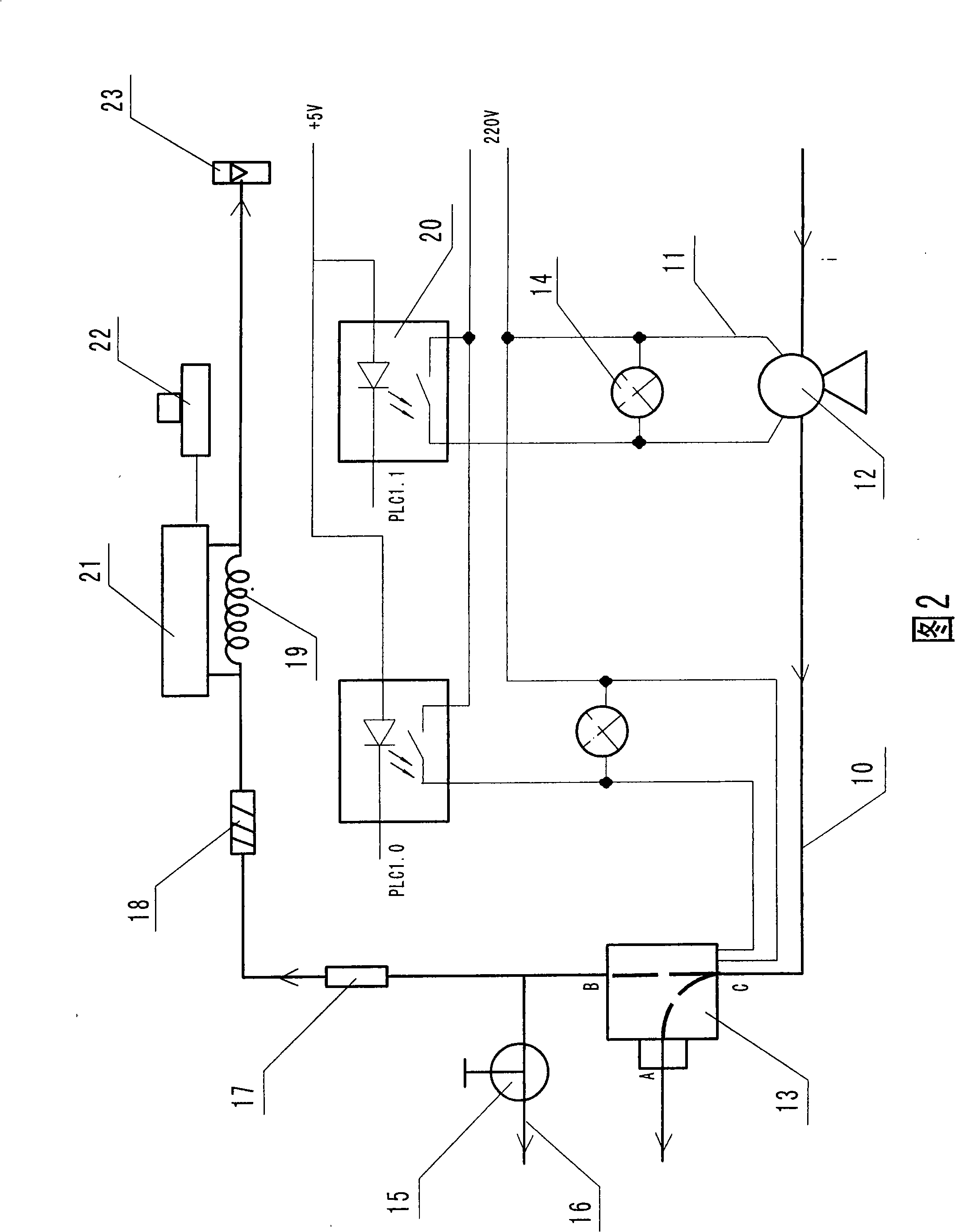 Mine gas beam tube monitoring system and recognition method for gas explosivity and fire danger