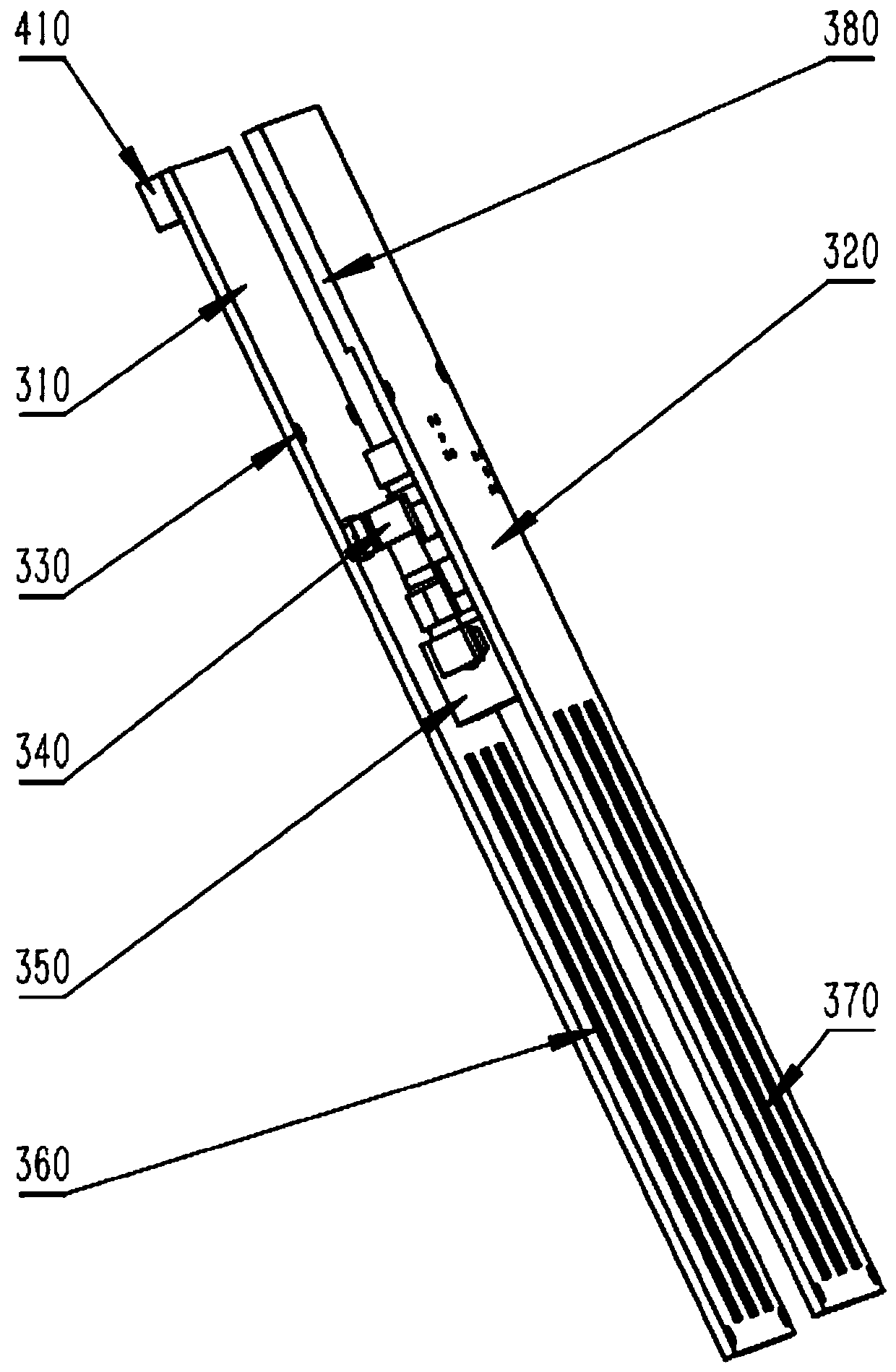 A multi-parameter rf online detection device and detection method for double-concealed probe type granary for grain