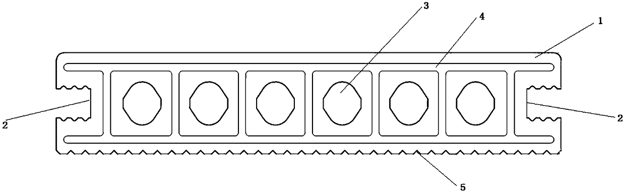 Inner fiber reinforced wood-plastic product