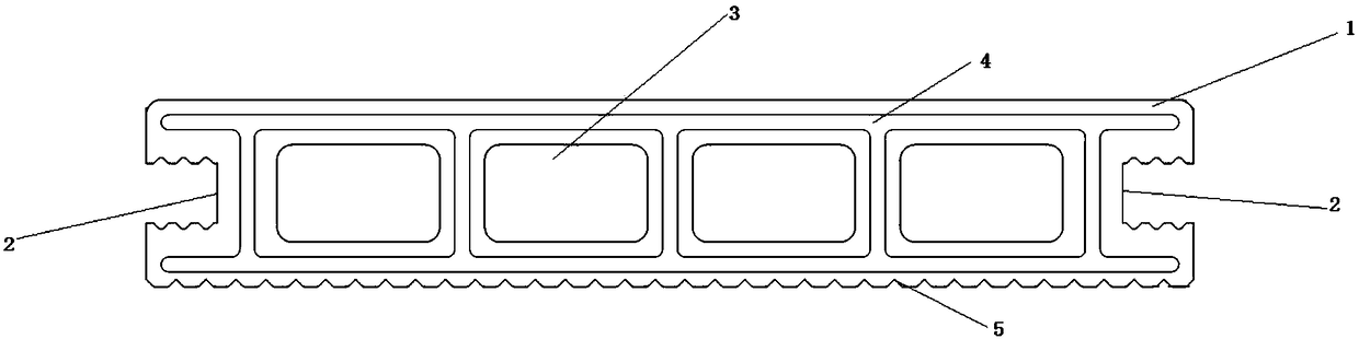 Inner fiber reinforced wood-plastic product