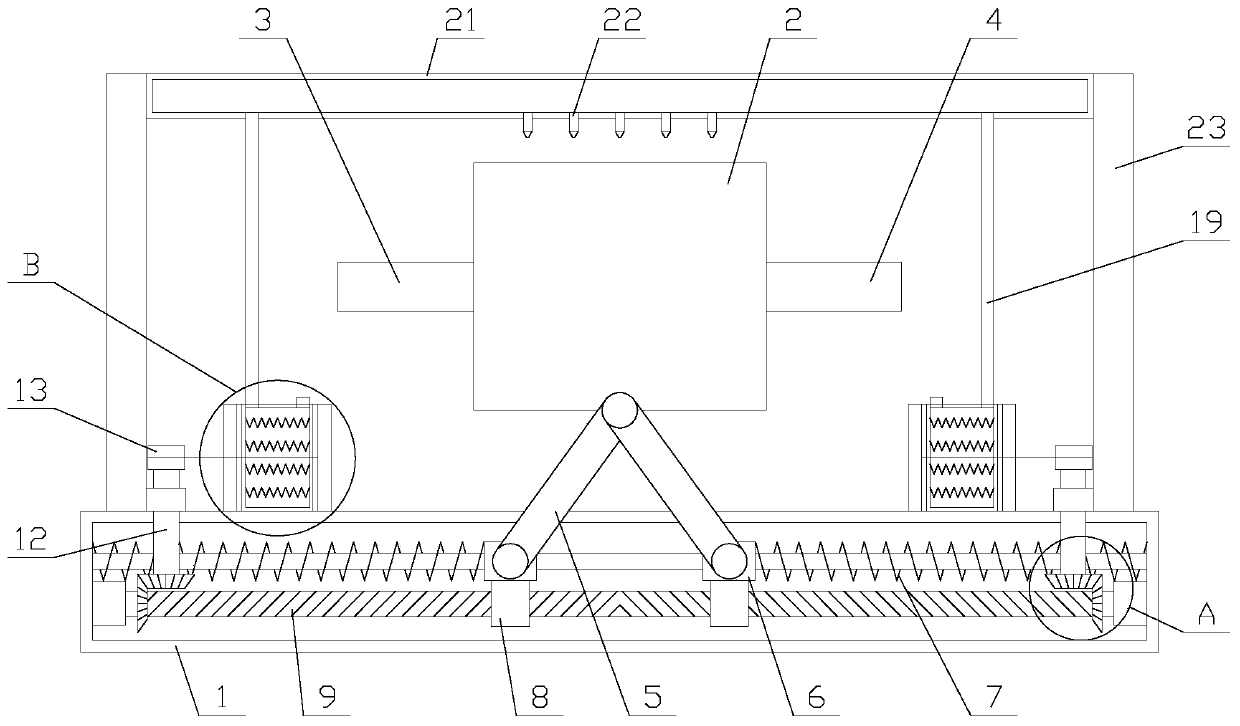 High reliability silencing equipment with heat dissipating function for automobile