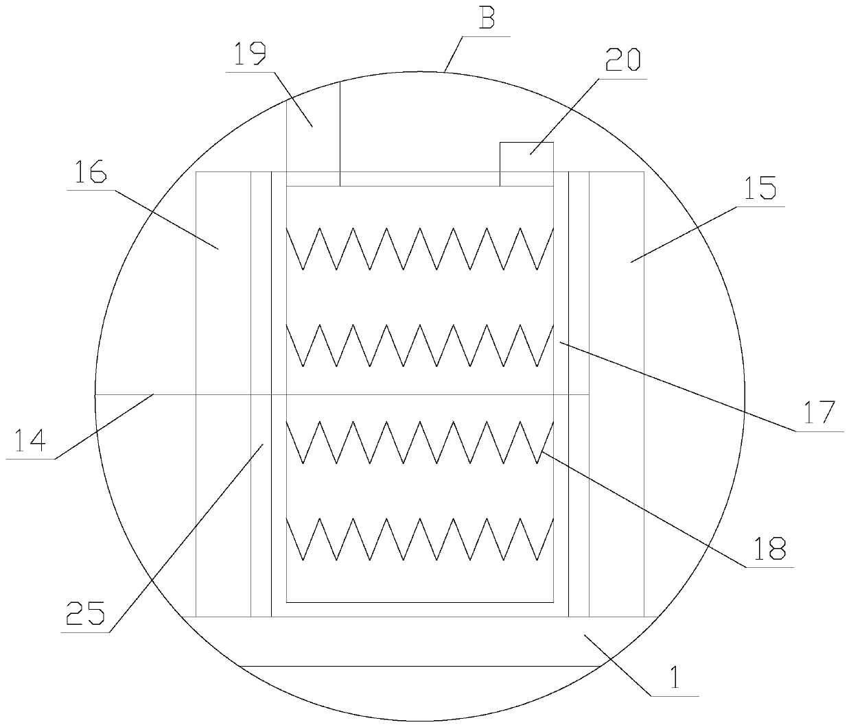 High reliability silencing equipment with heat dissipating function for automobile