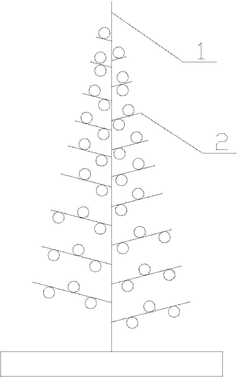 Bamboo cultivation method of stone fruit trees