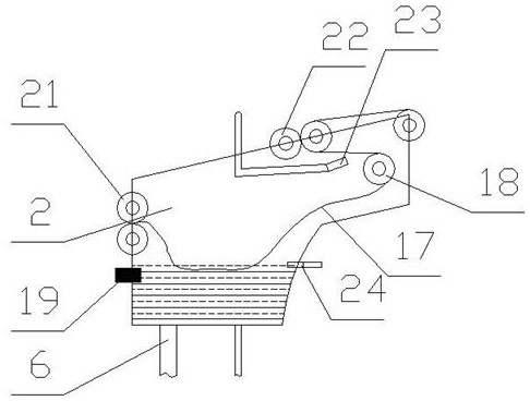 Self-cleaning device of belt type sludge dewatering machine