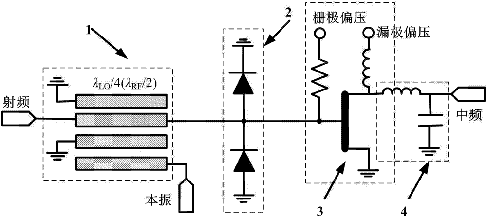 Novel terahertz band broadband monolithic integrated subharmonic mixer