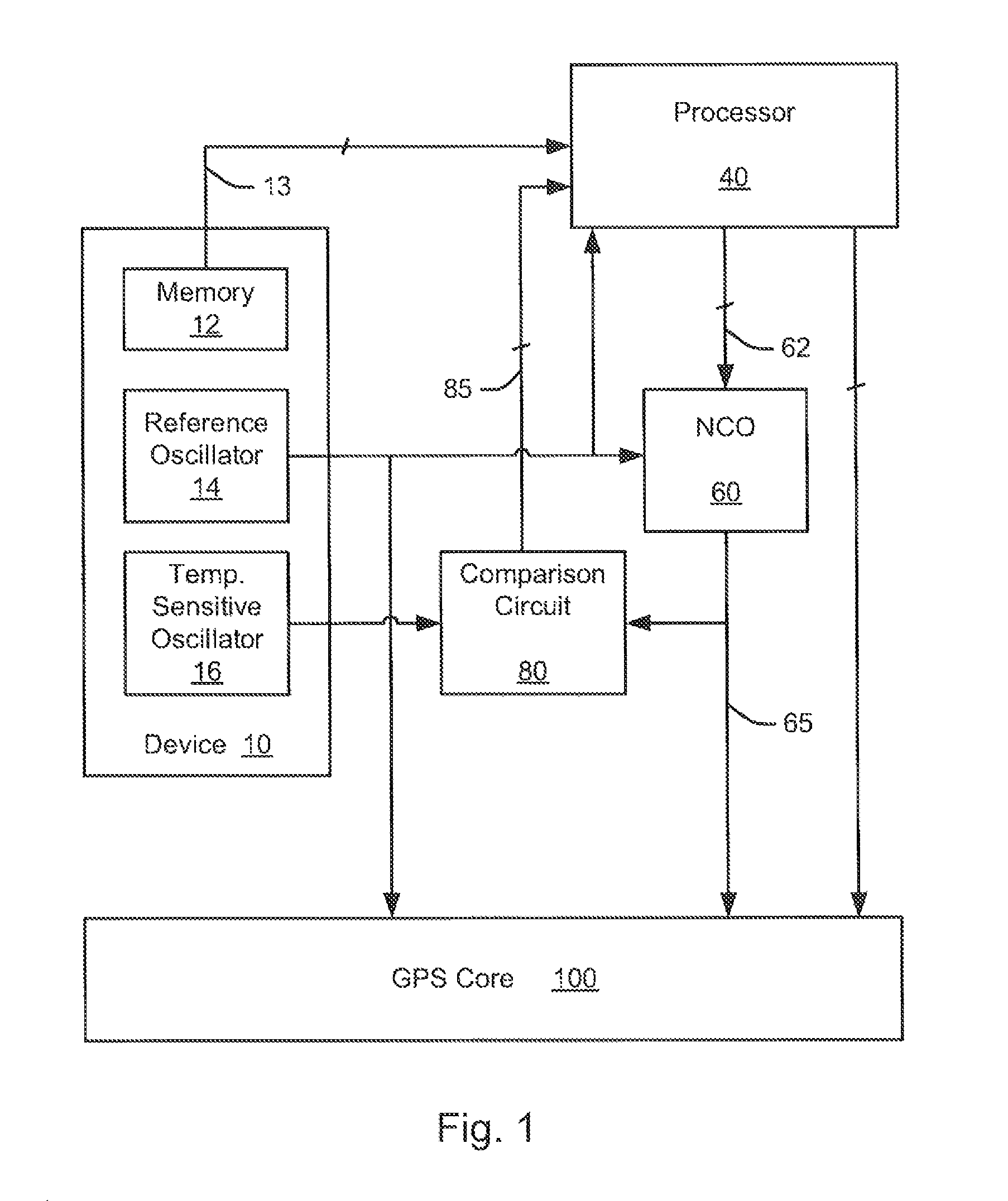 Crystal reference clock and radio localization receiver