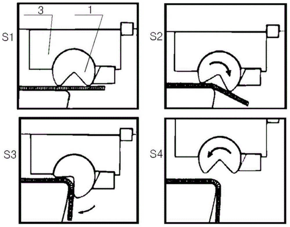 Device for bending metal plate by any angle