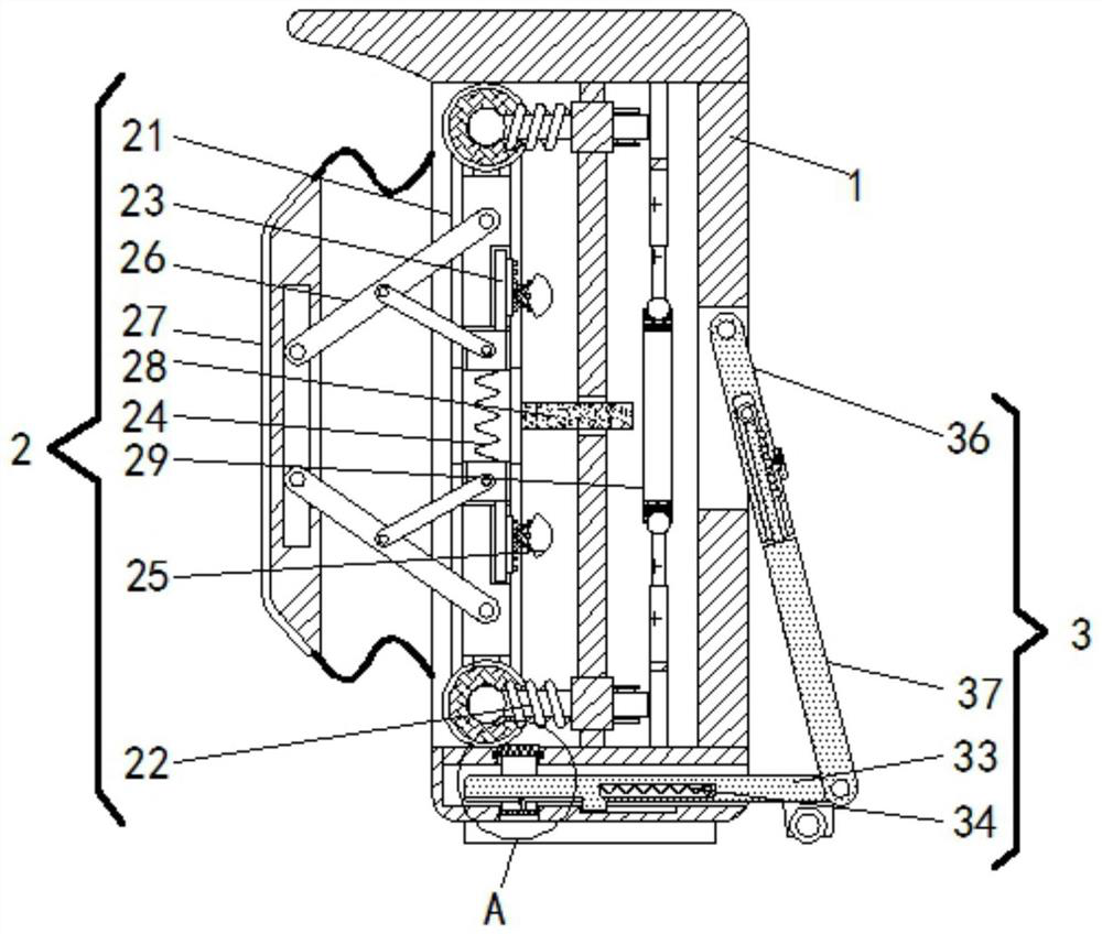 Municipal construction guardrail with collision buffering function