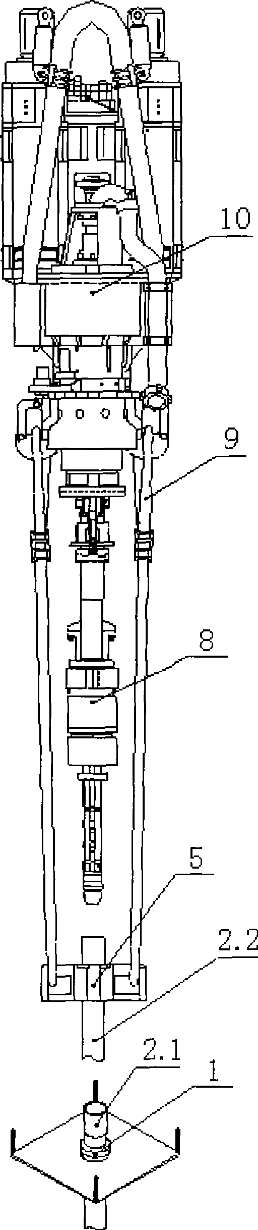 Method for top-driving casing job of drilling apparatus