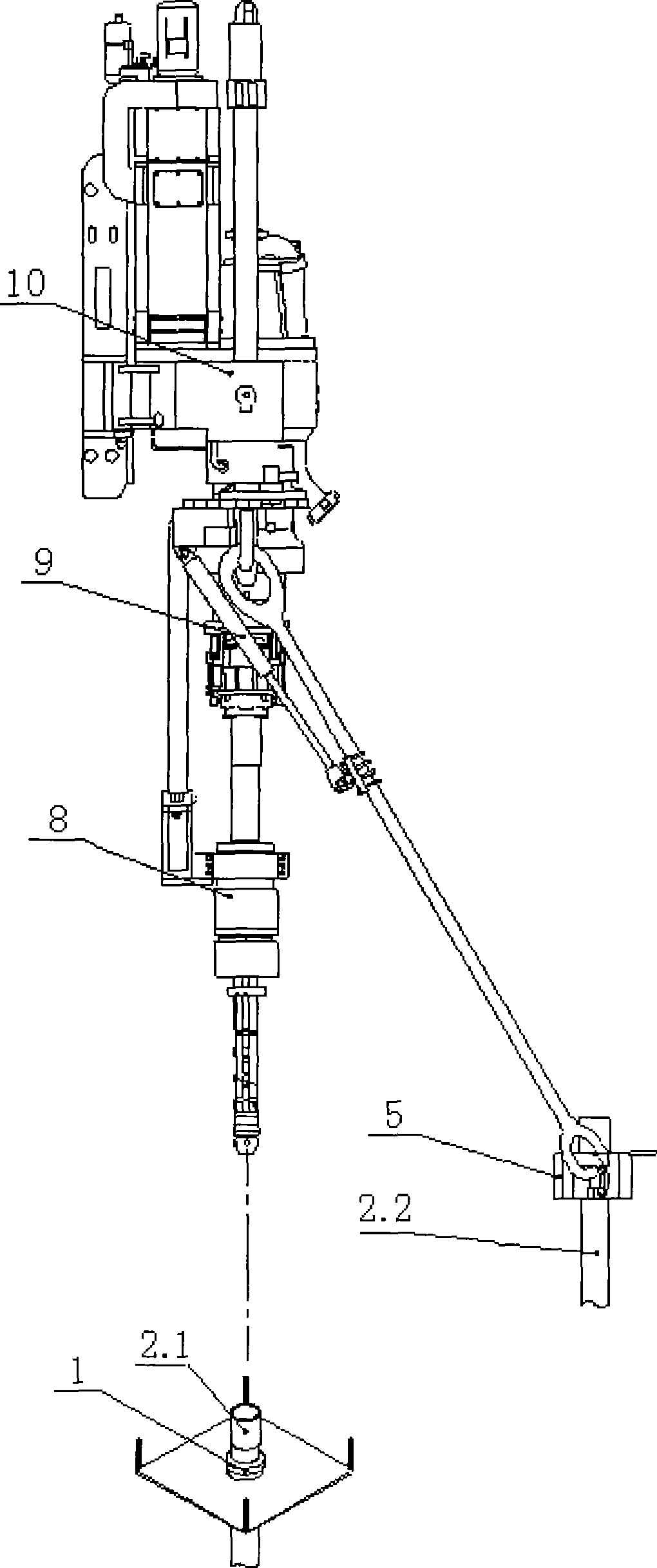 Method for top-driving casing job of drilling apparatus