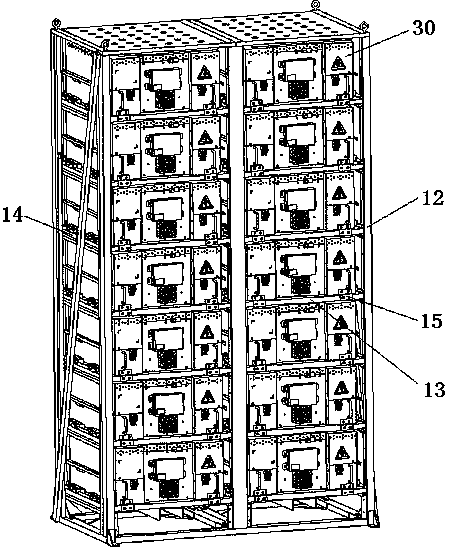 Battery transferring frame