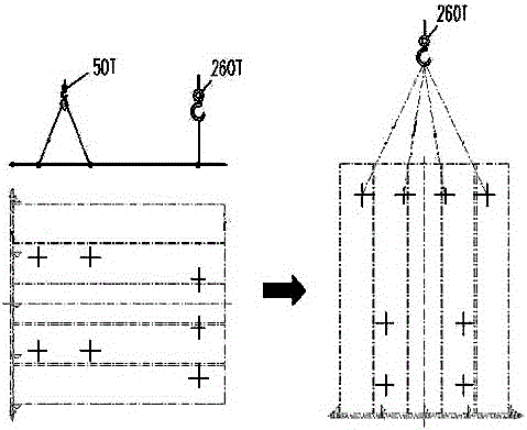 Construction method for enabling water-cooling walls of refuse incineration power generation waste heat boiler to integrally penetrate from top