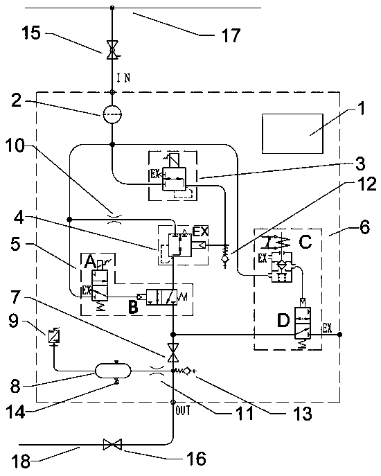 Instruction converting device for loopback rescue of D-series high-speed train