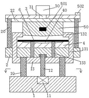 Metal sheet forming device