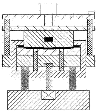 Metal sheet forming device