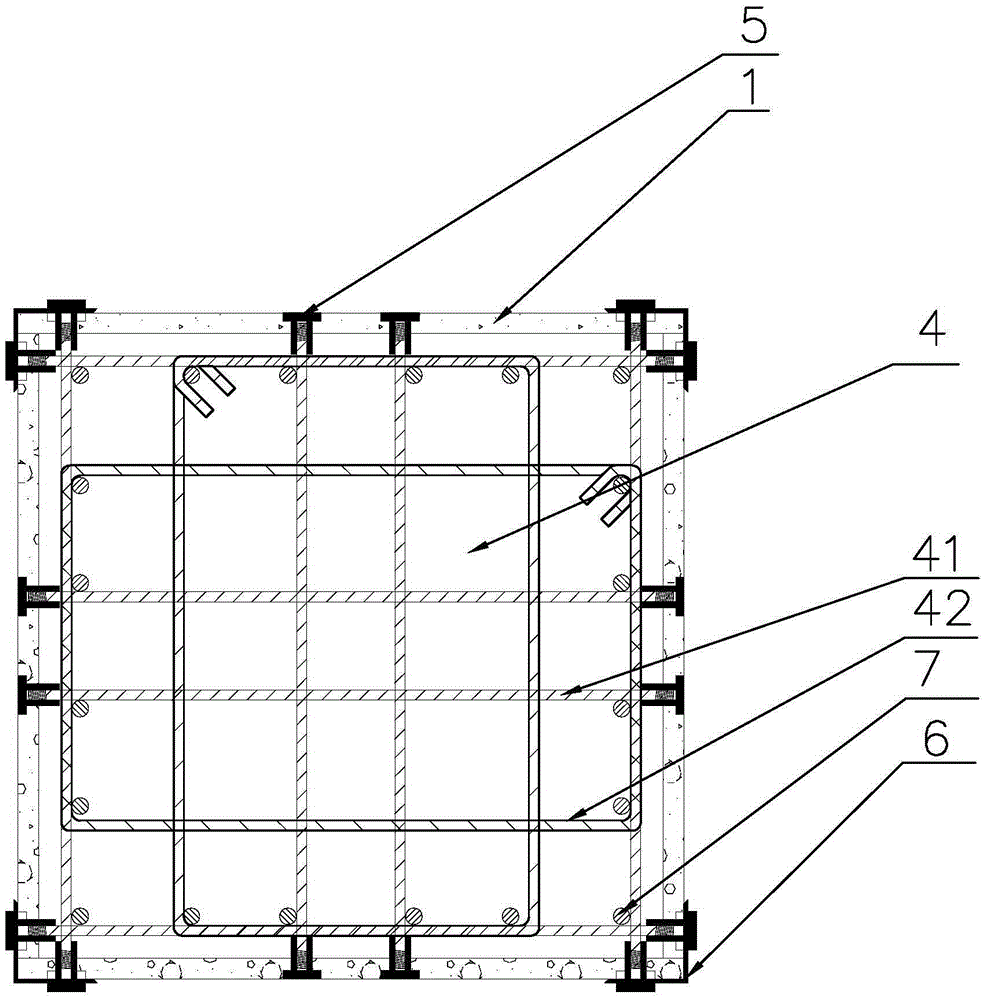 Integral pouring molding construction method for reinforced concrete column