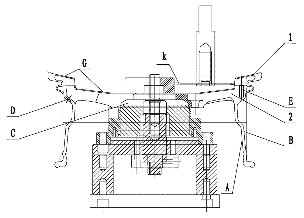 Processing technology of integrated aluminum wheel hub and lock ring