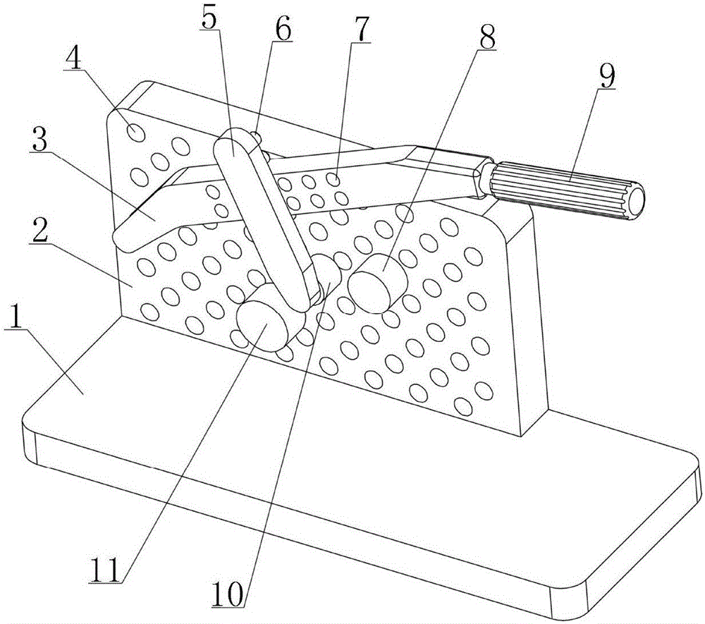 Medical steel plate pre-bending device for orthopedic clinics