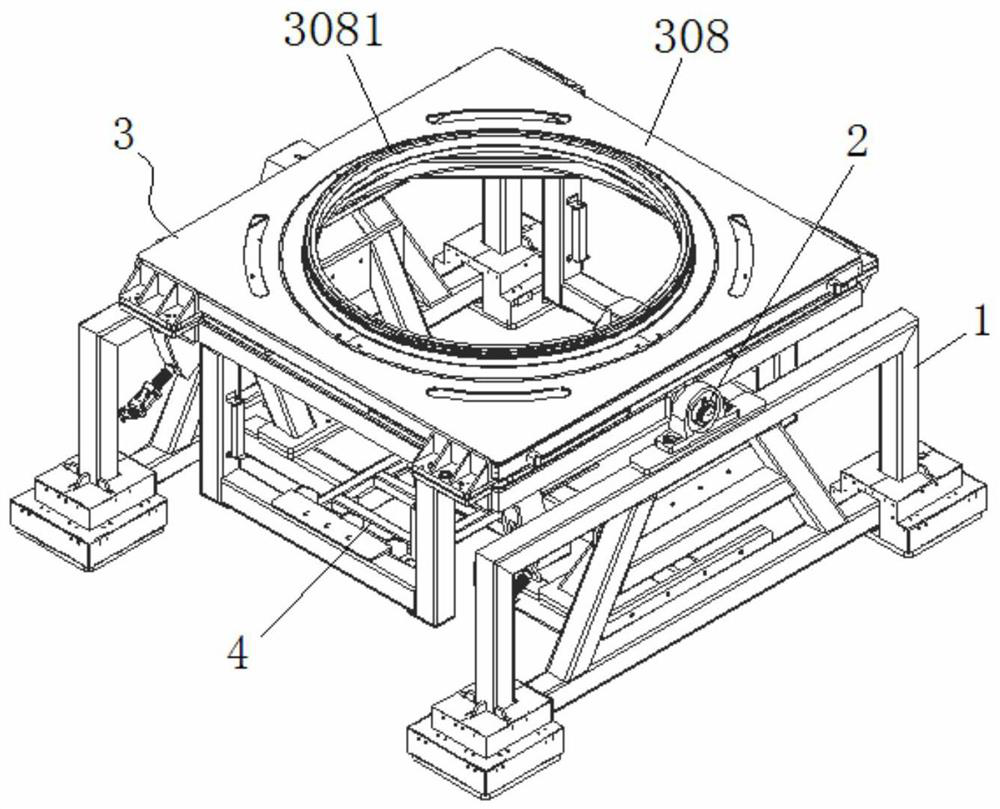 Military equipment overturning test device