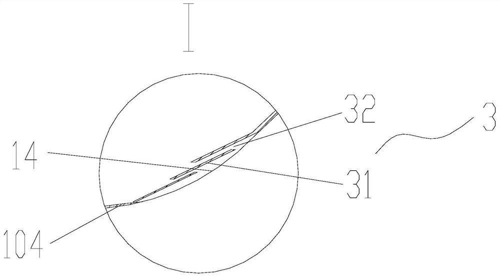 Flow guide component and air conditioner with same