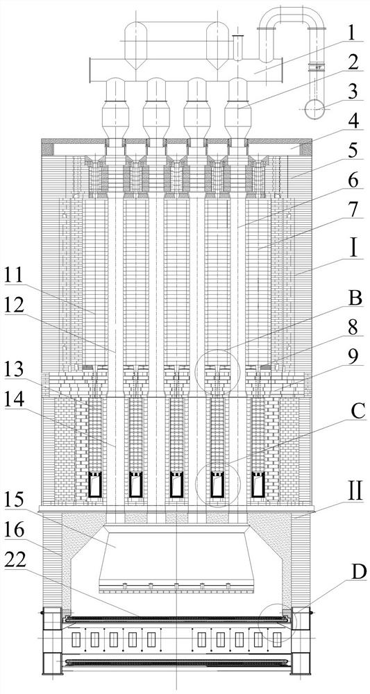 A VOCS waste gas adsorbent desorption pyrolysis process