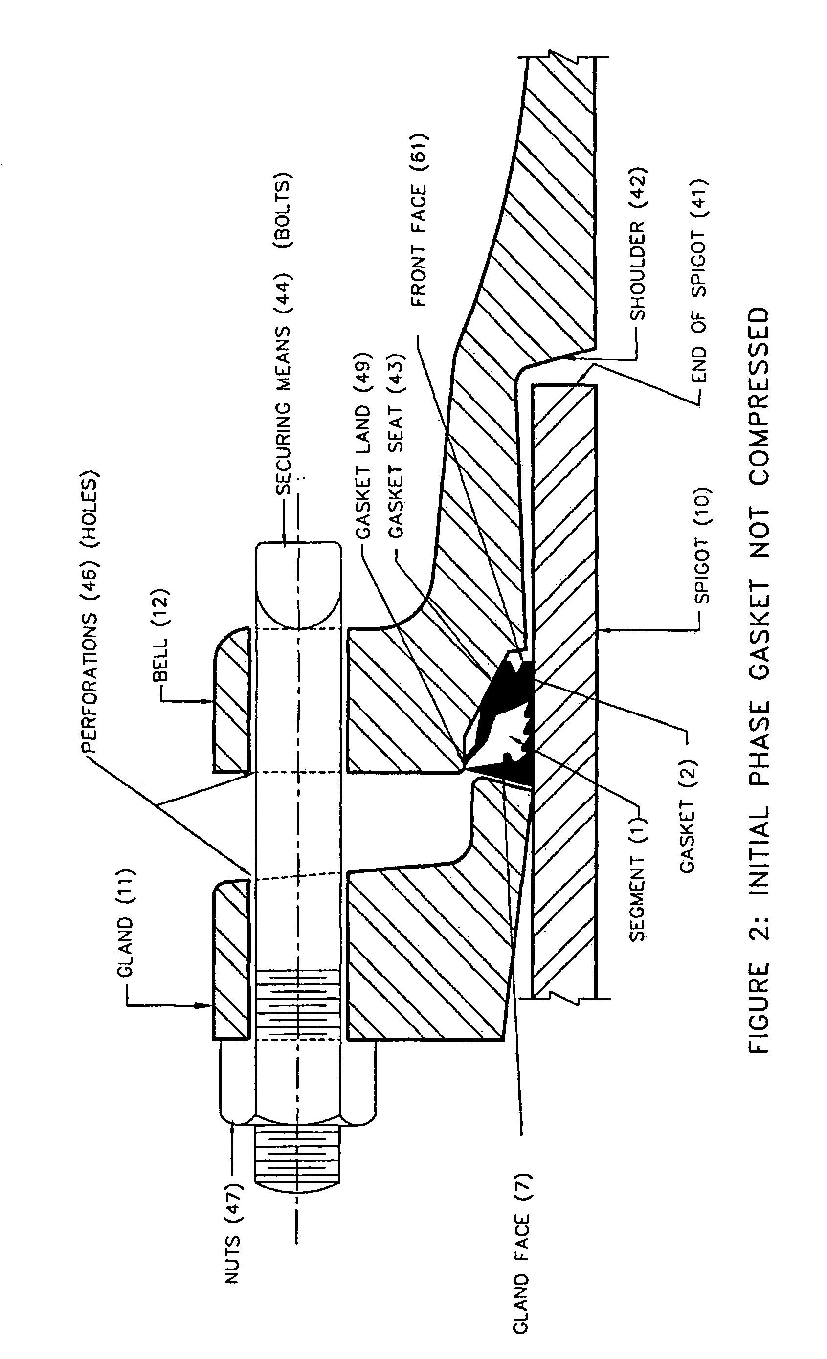 Energized restraining gasket for mechanical joints of pipes