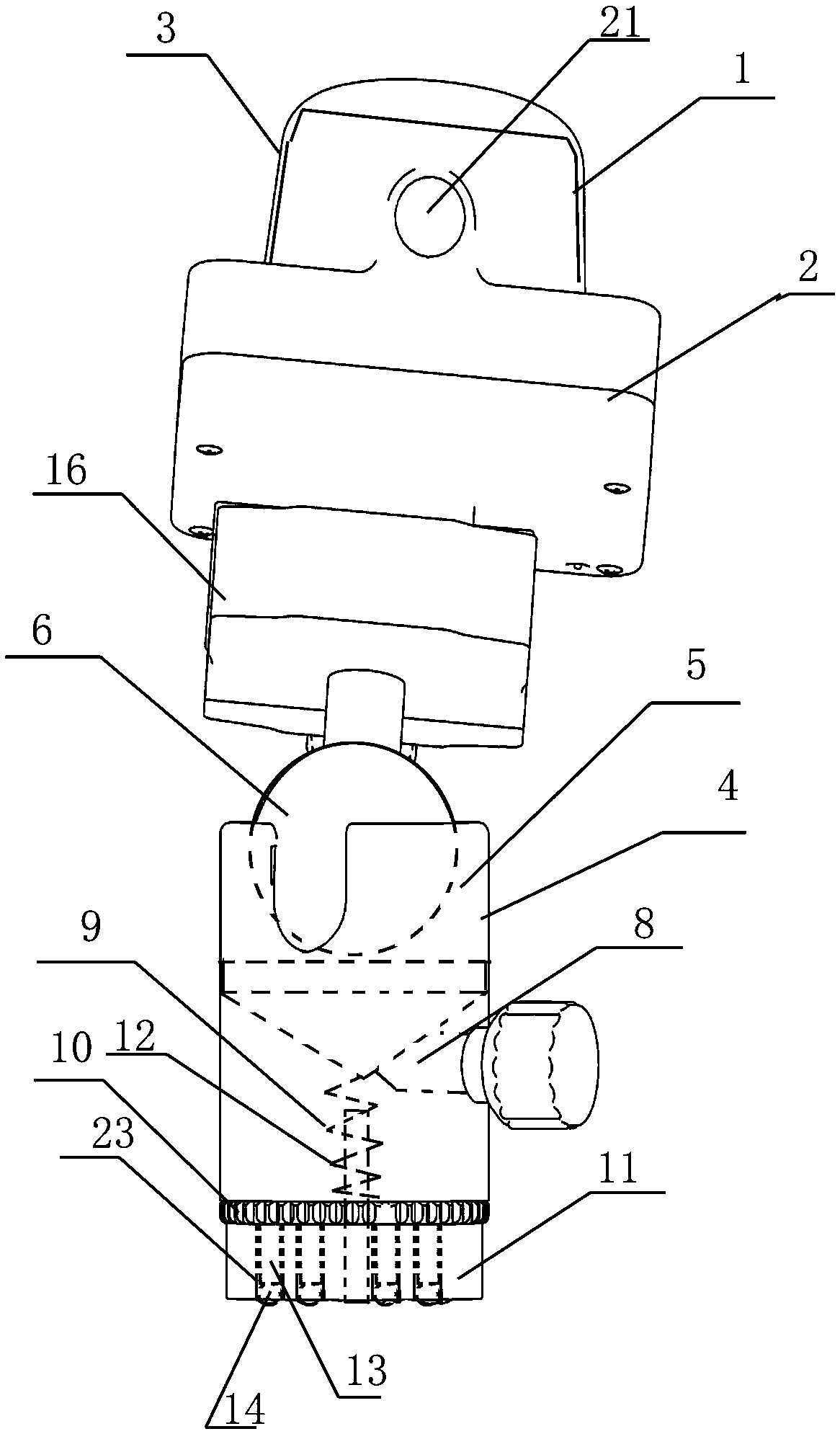 A portable all-angle safety lighting device