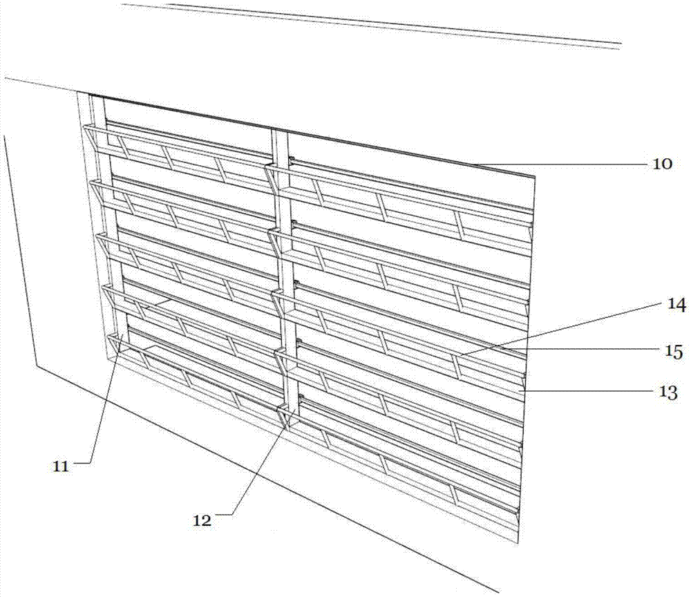 Construction method of back-mounted green wall