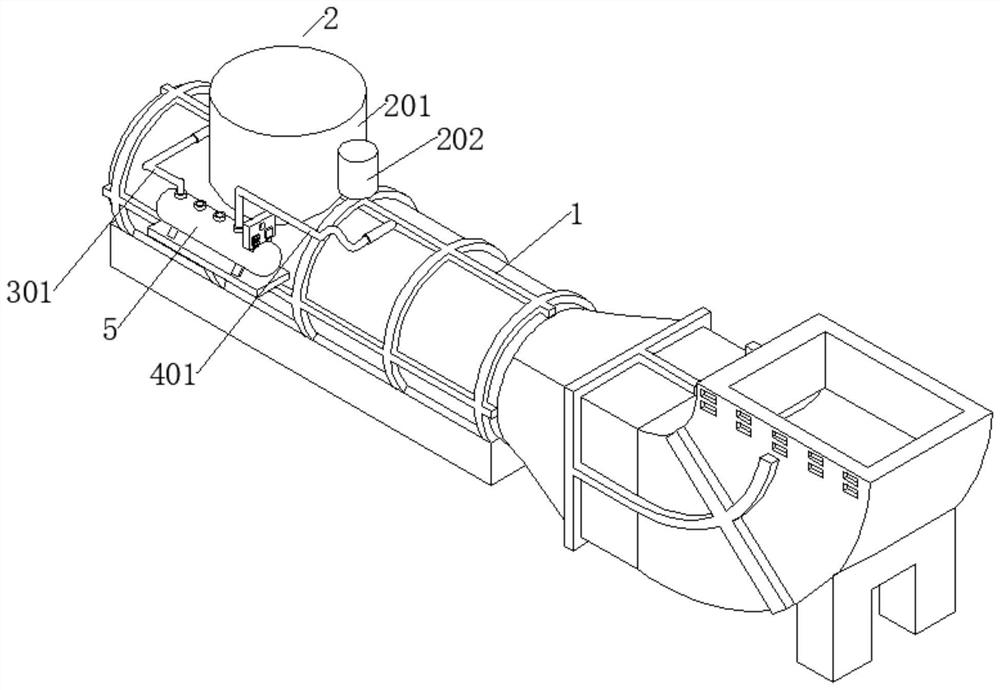 High-efficiency ventilation device for coal mining