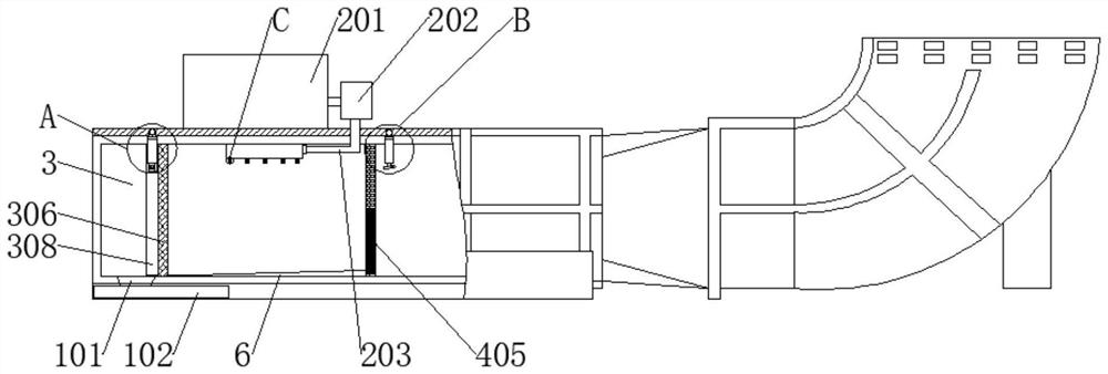 High-efficiency ventilation device for coal mining